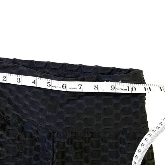 Shine By Adorn High Waisted Textured Scrunch Booty Lift Legging- Black Size S - Picture 6 of 8